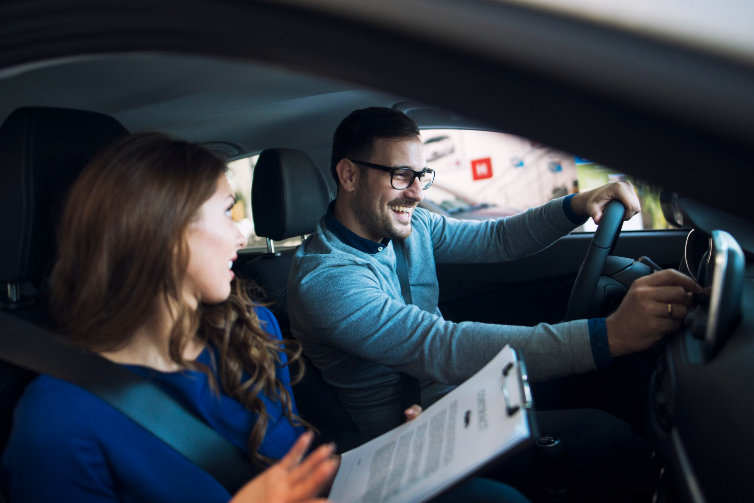 Manœuvres sur parking privé